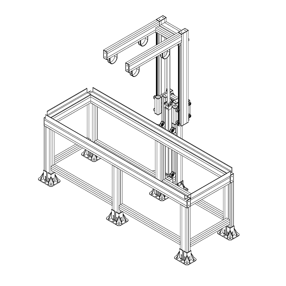10-912-0-1250MM MODULAR SOLUTIONS LINEAR PART<BR>12MM SHAFT SUPPORT PROFILE, CUT TO THE LENGTH OF 1250 MM